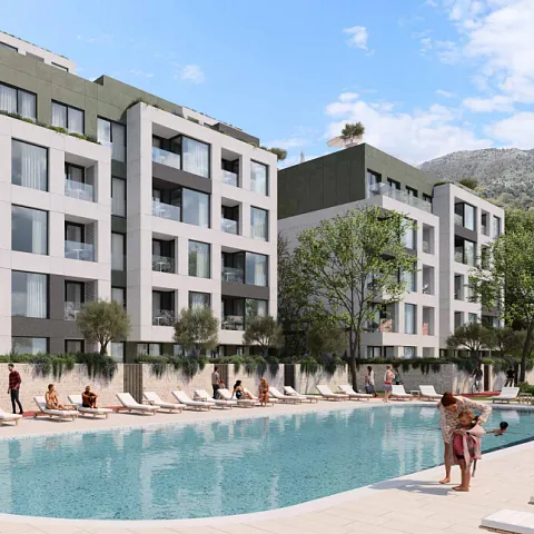 Moderner Wohnkomplex mit Meerblick in Tivat